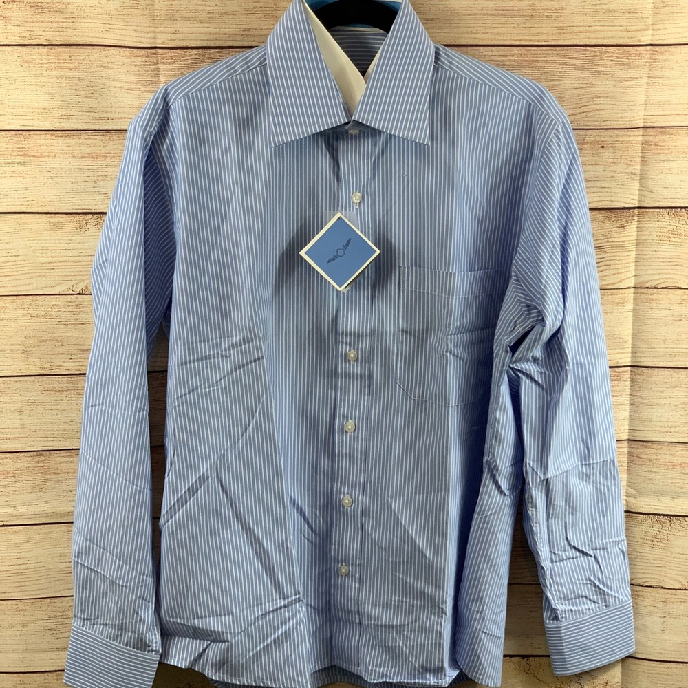 Koutons Blue Azures Long Sleeve Button Down